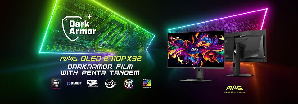 (홍보) MSI, 5층 QD-OLED 펜타 탠덤 패널을 탑재한 MAG OLED 271QPX32 게이밍 모니터 발표