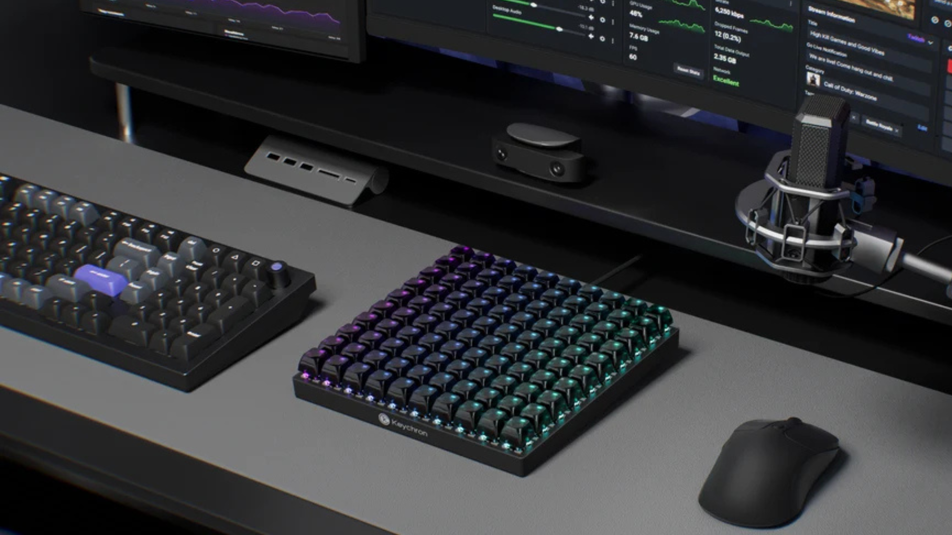 Keychron launches ludicrous 100-key custom macro pad — 10 x 10 ‘keyboard’ uses ‘exclusive’ Keychron Apex switc