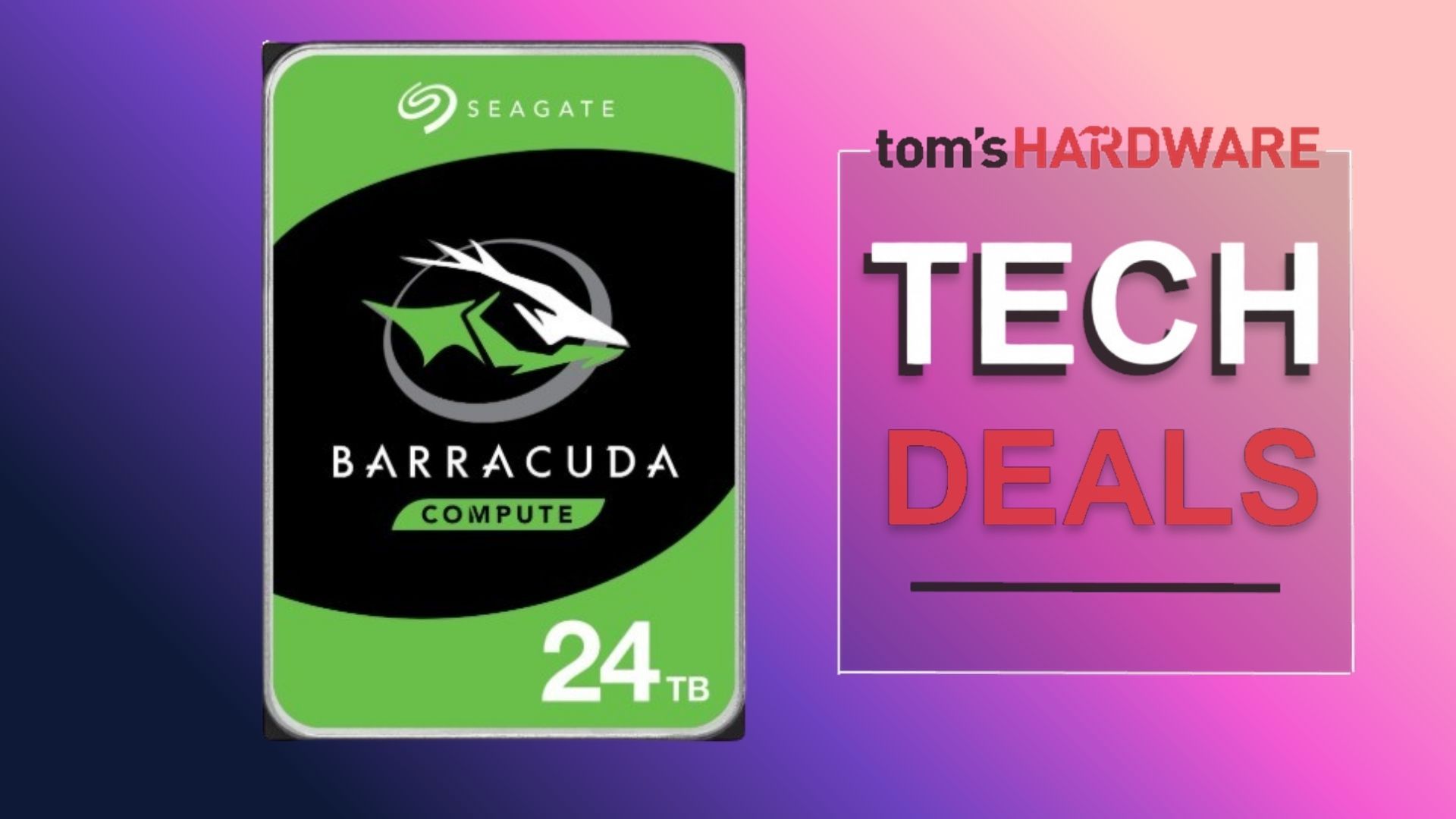 $29 per Terabyte makes this 24TB Seagate BarraCuda one of the best-value hard drives in today's market — $50 o